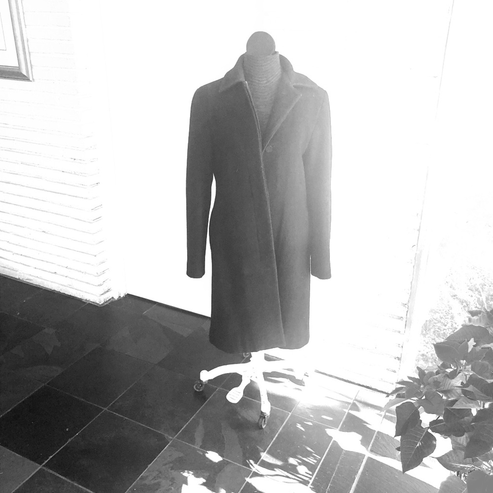 Black wool coat